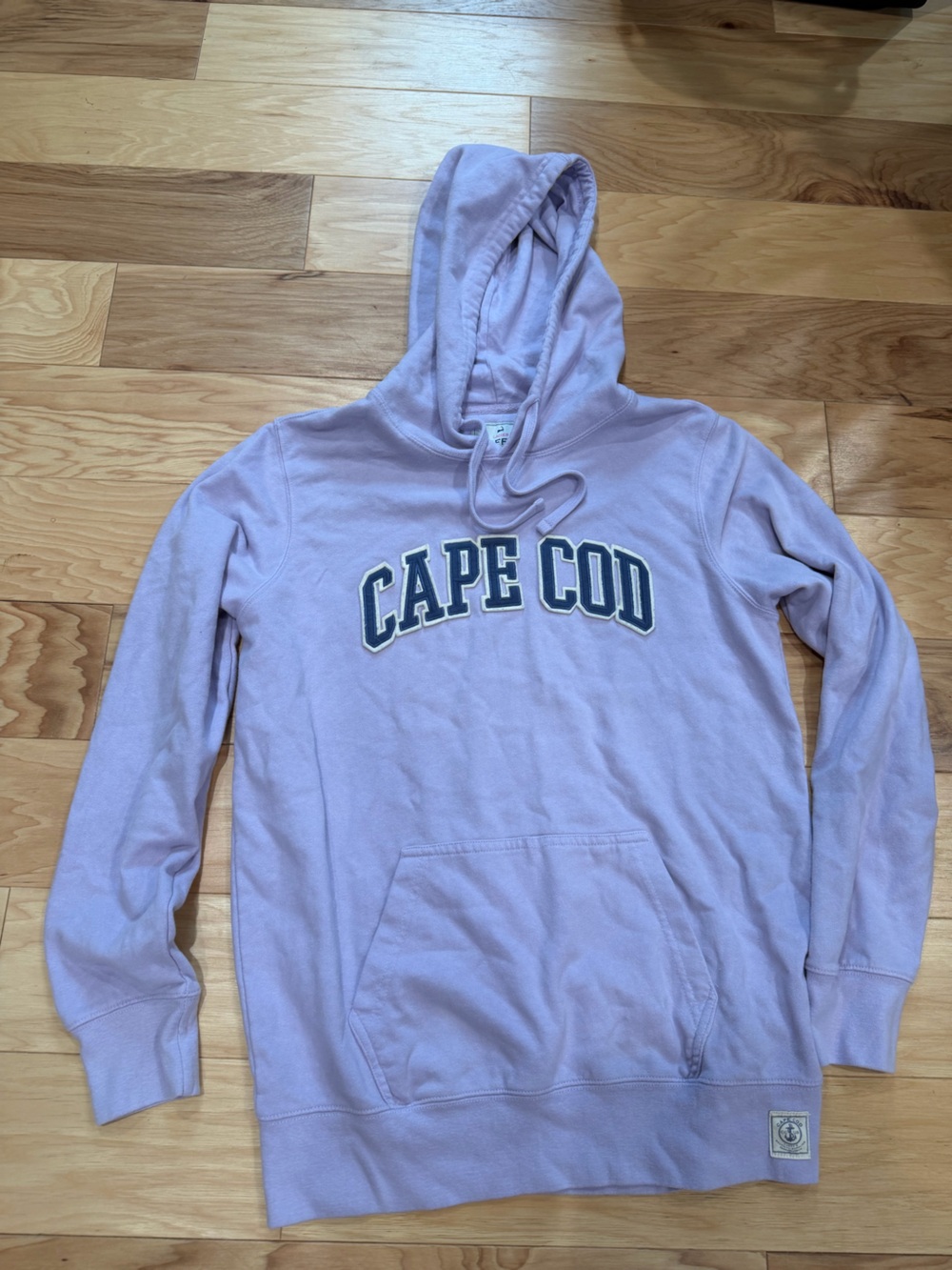 Cuffy’s Cape Cod Hoodie Women’s Large Lavender 100% Cotton Pullover Sweatshirt